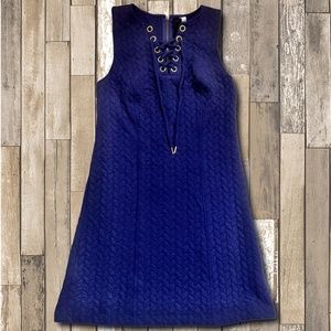 Kensie Lace-Up Quilted Sleeveless Dress Sz XS